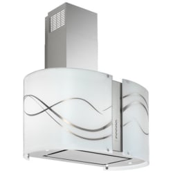 27 Inch Island Hood  - Murano Serenity Island Hood view