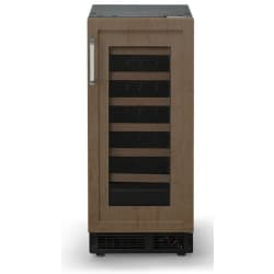 15 Inch Panel Ready Undercounter Dual Zone Wine Refrigerator  - 15 Inch Custom Panel Undercounter Wine Cellar view