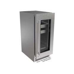 15 Inch Panel Ready Undercounter Beverage Center  - 15 Inch Beverage Center Glass Door view