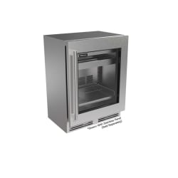 24 Inch Panel Ready ADA Undercounter Beverage Center  - Shallow ADA 24 Inch Beverage Center Glass Door view