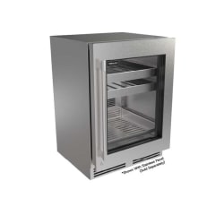 24 Inch Panel Ready Undercounter Beverage Center  - G5 Luxe 24" Beverage Center Glass Door view
