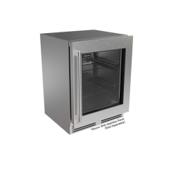 24 Inch Panel Ready ADA Undercounter Refrigerator  - 24 Inch ADA Refrigerator Glass Door view