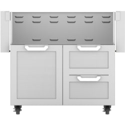 36 Inch Double Drawer and Door Grill Cart: Stainless Steel - 36" Grill Cart view