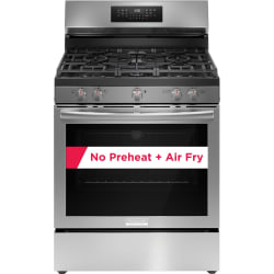 30 Inch Freestanding Gas Range  - Main-Image 30" Rear Control Gas Range with Air Fry Stainless Steel GCRG3059BF view