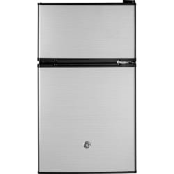 19 Inch Top Freezer Compact Refrigerator - 19" Top Freezer Compact Refrigerator in CleanSteel view