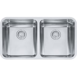 31 Inch Undermount Double Bowl Stainless Steel Sink - 31 Inch Undermount Double Bowl Stainless Steel Sink with Integral Ledge view