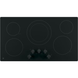 36 Inch Electric Cooktop  - GE Electric Cooktop in Black view