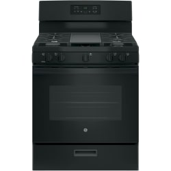 30 Inch Free-Standing Gas Range - Black Front View view