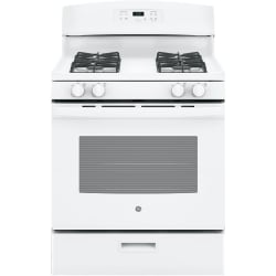 30 Inch Freestanding Gas Range - White Front View view
