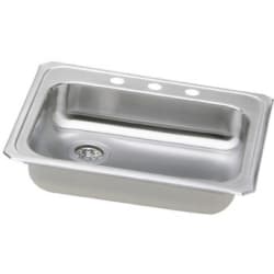 25 Inch Top Mount Single Bowl Stainless Steel Sink - Featured View view