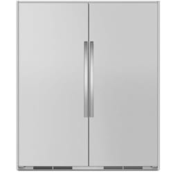 Side-by-Side Column Set with 33 Inch Refrigerator and 33 Inch Freezer in Stainless Steel - Column Set view