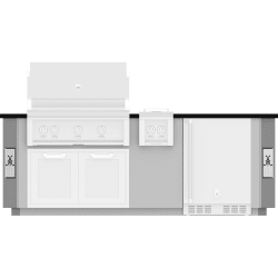 8 Ft. Outdoor Living Suite  - 8 Ft. Outdoor Living Suite with Side Burner view