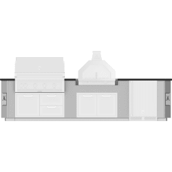 12 Ft. Outdoor Living Suite  - 12 Ft. Outdoor Living Suite with Campania Pizza Oven™ (Custom Countertop) view