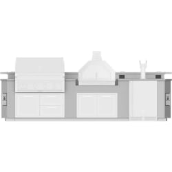 12 Ft. Outdoor Living Suite  - 12 Ft. Outdoor Living Suite with Campania Pizza Oven™ with Beer Dispenser and Bar view