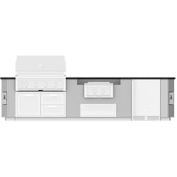 12 Ft. Outdoor Living Suite  - 12 Ft. Outdoor Living Suite with Power Burner (Custom Countertop) view