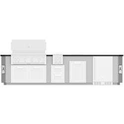 12 Ft. Outdoor Living Suite  - 12 Ft. Outdoor Living Suites with Side Burner view