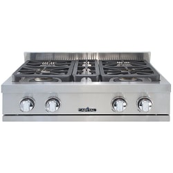 30 Inch Gas Rangetop  - 30 Inch Gas Rangetop with 4 Sealed Burners view