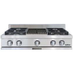 36 Inch Gas Rangetop  - 36 Inch Gas Rangetop with 4 Sealed Burners &amp; BBQ Grill view