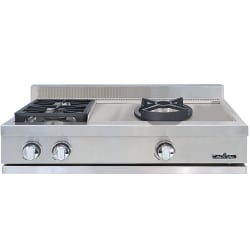 36 Inch Gas Rangetop  - 36 Inch Gas Rangetop with 2 Sealed Burners view