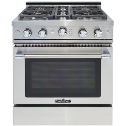 30 Inch Freestanding Gas Range  - 30" Precision Series Freestanding Gas Range with Self Clean, 4.1 cu. ft in Stainless Steel view