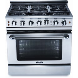 36 Inch Pro-Style Gas Range  - Front View view