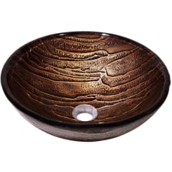 17 Inch Gaia Glass Vessel Sink - Front View view