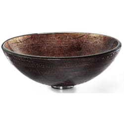 16 1/2 Inch Copper Illusion Glass Vessel Sink - Copper Illusion view