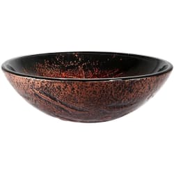 16 1/2 Inch Lava Glass Vessel Sink - Side View view