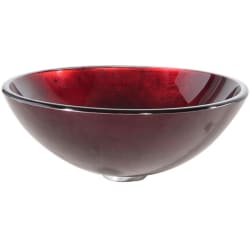 16 1/2 Inch Irruption Red Glass Vessel Sink  - Irruption Red Glass Vessel Sink view