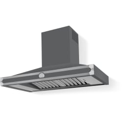 43 Inch Wall Mount Chimney Range Hood  - 43 Inch Wall Mount Chimney Range Hood with 600 CFM view