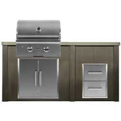 5.5 Ft Outdoor Kitchen Island  - outdoor island view