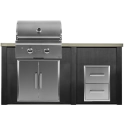 5.5 Ft Outdoor Kitchen Island  - outdoor island view