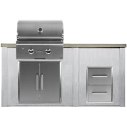 5.5 Ft Outdoor Kitchen Island  - outdoor island view