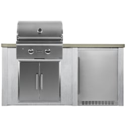 5.5 Ft Outdoor Kitchen Island  - outdoor island view