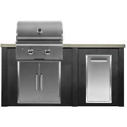 5.5 Ft Outdoor Kitchen Island  - outdoor island view