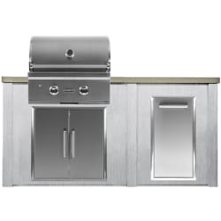 5.5 Ft Outdoor Kitchen Island  - outdoor island view