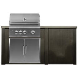 6 Ft Outdoor Kitchen Island  - outdoor island view