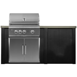6 Ft Outdoor Kitchen Island  - outdoor island view
