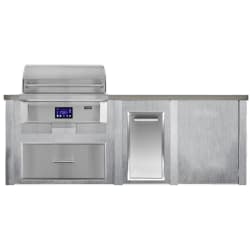 8 Ft Outdoor Kitchen Island  - outdoor island view