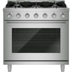 36 Inch Freestanding Dual Fuel Range  - 500 Series Dual Fuel Freestanding Range 36-inch Stainless Steel view