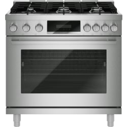 36 Inch Freestanding Dual Fuel Range  - 800 Series Dual Fuel Freestanding Range 36-inch Stainless Steel view