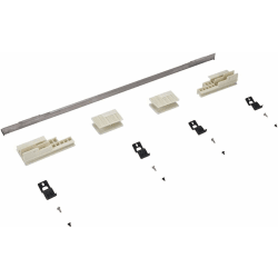 30" Built-In Range/Microwave Flush Installation Trim Kit, Stainless Steel - Front view