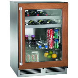 24 Inch Built-In Undercounter Single Zone Beverage Center  - 24 Inch Built-In Undercounter Single Zone Beverage Center in Front View view