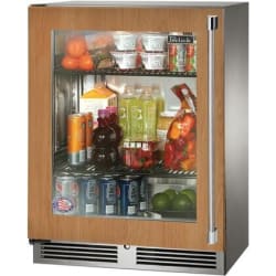 24 Inch Built-in Counter Depth Outdoor Refrigerator - Front view