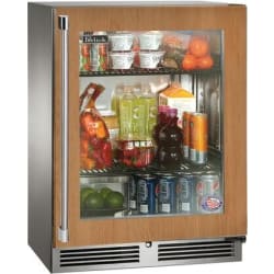 24 Inch Built-in Counter Depth Outdoor Refrigerator - Front view