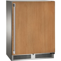 24 Inch Compact Refrigerator - Indoor Shallow Depth Refrigerator Solid Panel Ready Door view