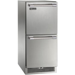15 Inch Built-In Undercounter Refrigerator Drawers  - 15 Inch Built-In Undercounter Refrigerator Drawers in Front View view