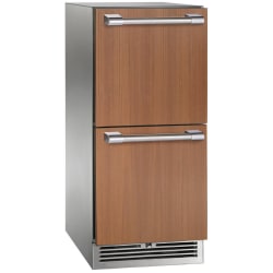 15 Inch Built-In Undercounter Refrigerator Drawers  - 15 Inch Built-In Undercounter Refrigerator Drawers in Front View view