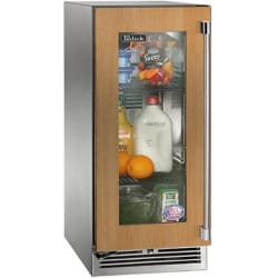 15 Inch Built-in Undercounter Outdoor Refrigerator - Angled view