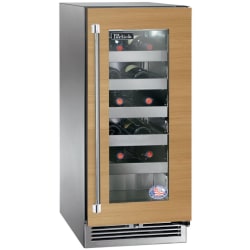 15 Inch Under Counter Single Zone Wine Cooler  - 15 Inch Under Counter Single Zone Wine Cooler in Front View view